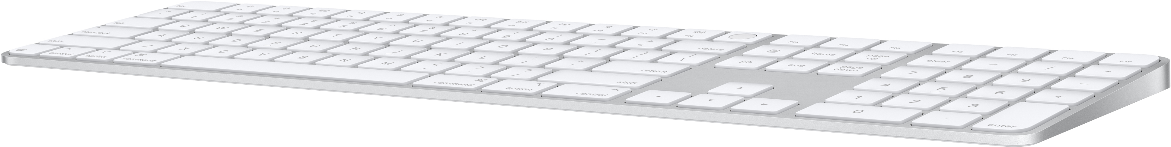 Клавіатура Apple Magic Keyboard with Touch ID and Numeric Keypad for Mac with Apple silicon Ukrainian White (MXK73UA/A)фото2