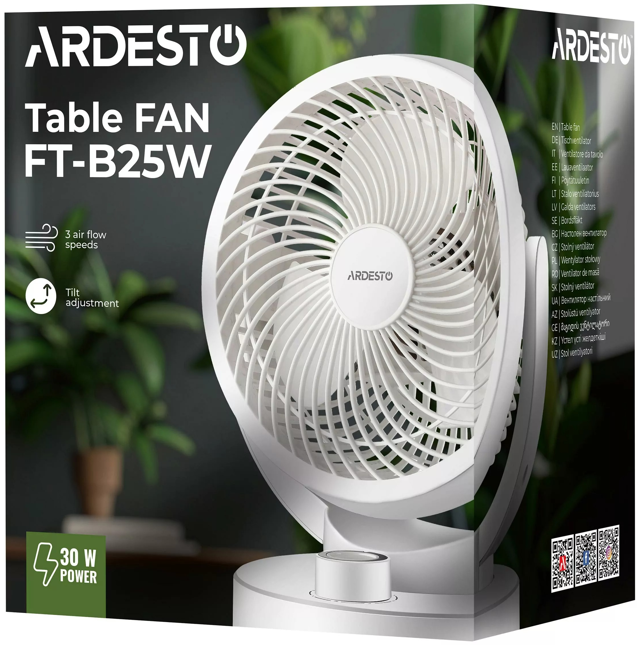 Вентилятор ARDESTO FT-B25W фото 7