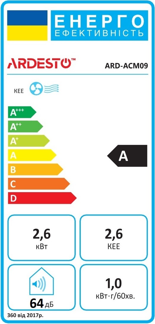 Мобільний кондиціонер ARDESTO ARD-ACM09фото14