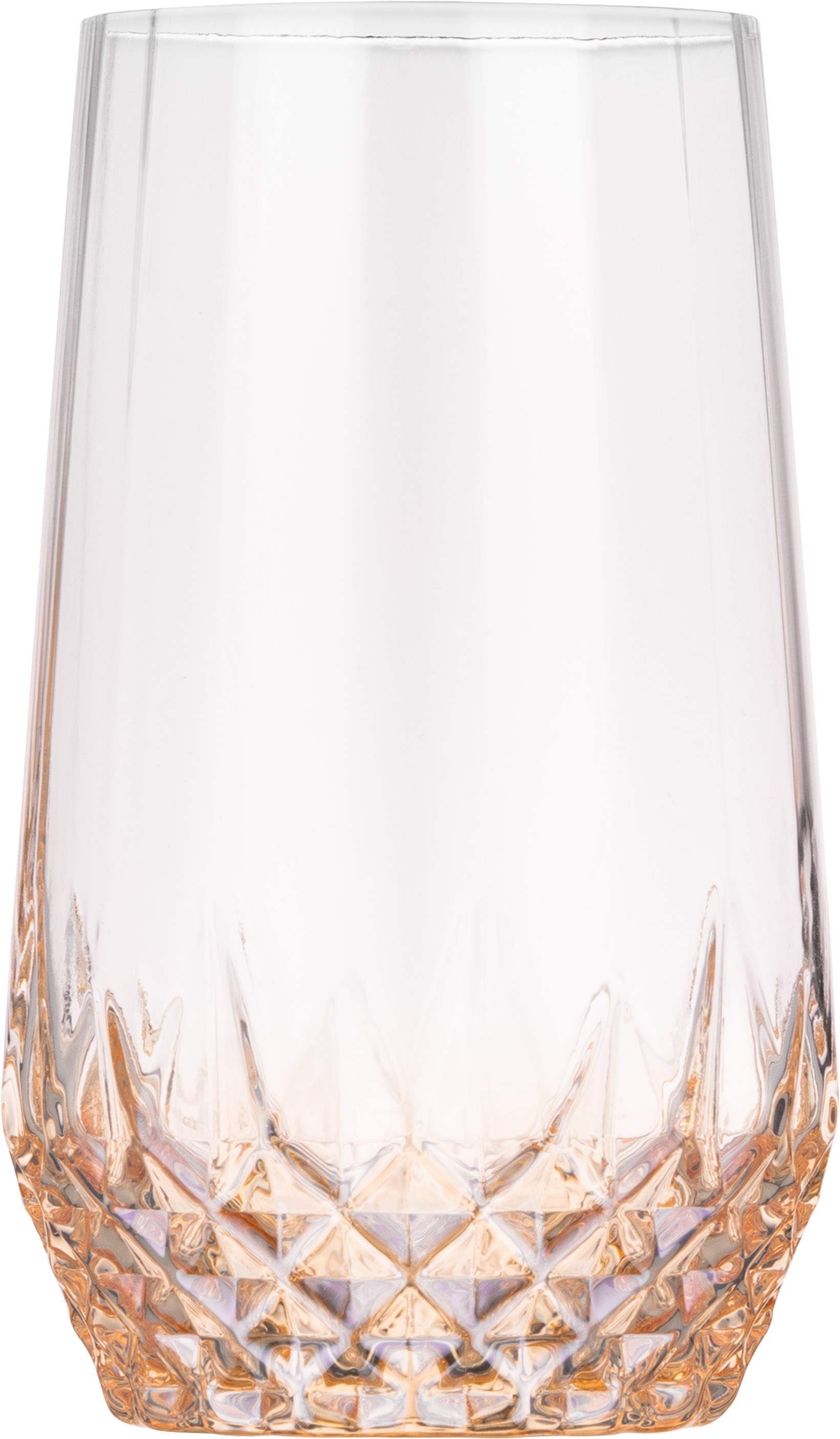 Набір склянок високих ARDESTO Black Mars Favola 460мл, 2шт, скло, прозоро-золотистий (AR2646GL)фото