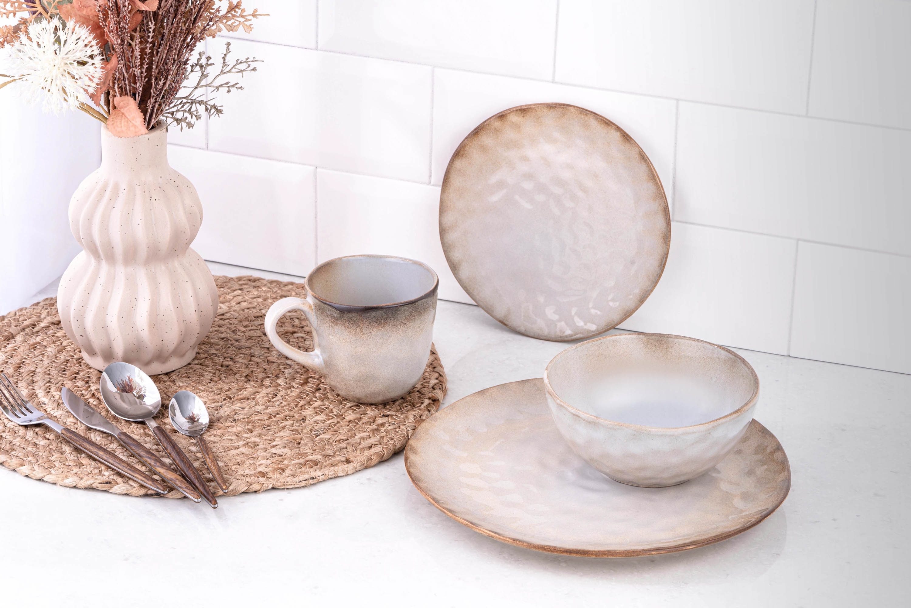 Чашка ARDESTO Umbria, 380мл, кераміка, бежевийфото4