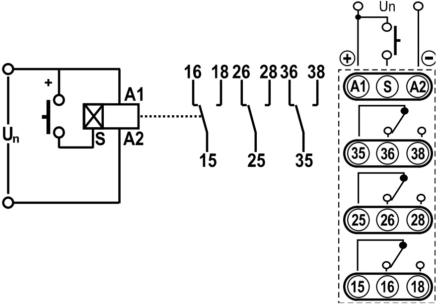 Многофункциональное реле времени ETI, CRM-93 H UNI 12-240V AC/DC (3x8A_AC1) (2470002) фото 3