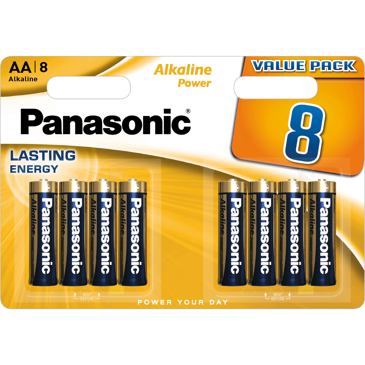 Батарейка Panasonic Alkaline Power AA BLI 8 (LR6REB/8BW) фото 2