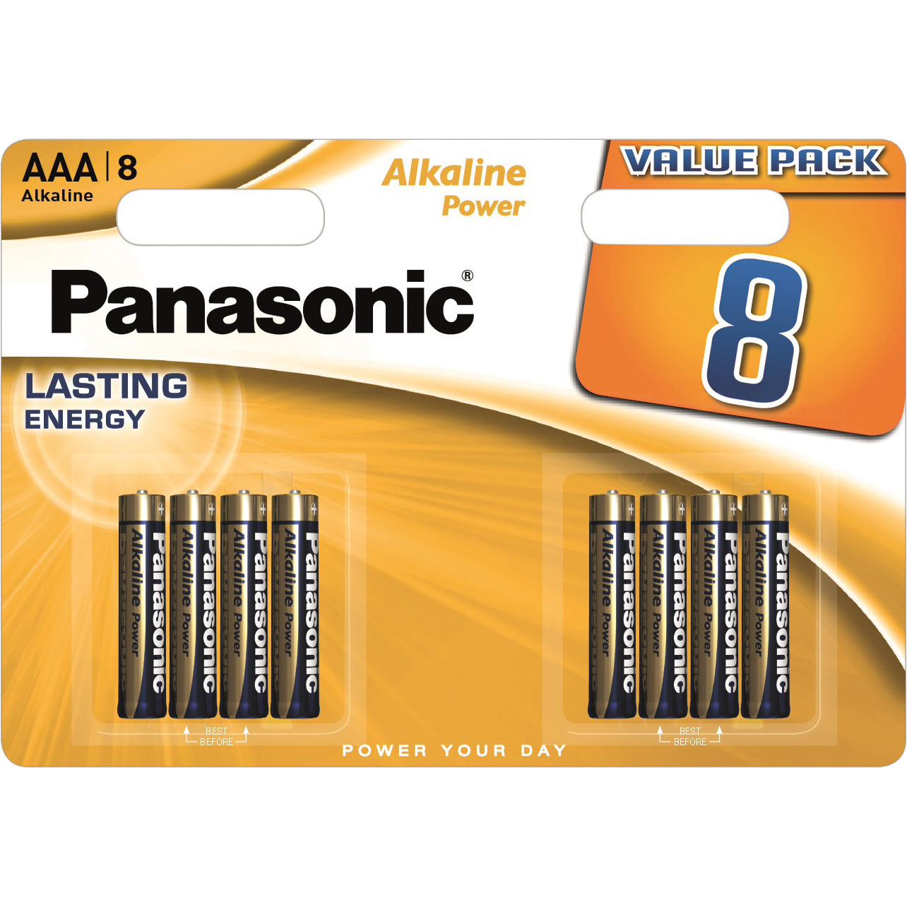 Батарейка Panasonic Alkaline Power AAA BLI 8 (LR03REB/8BW)фото2