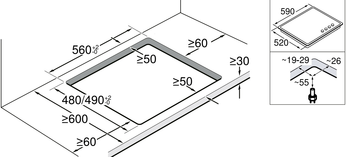 Варильна поверхня газова Bosch PNK6B6P40Rфото2