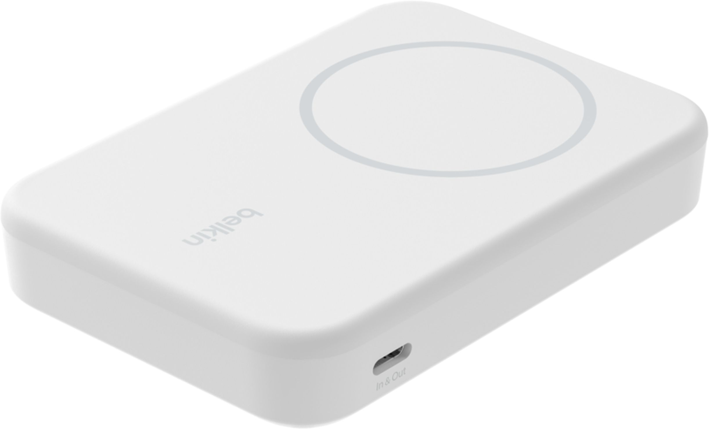 Портативний акумулятор Belkin 8000mAh MagSafe Wireless Qi2 White (BPD007BTWH)фото2