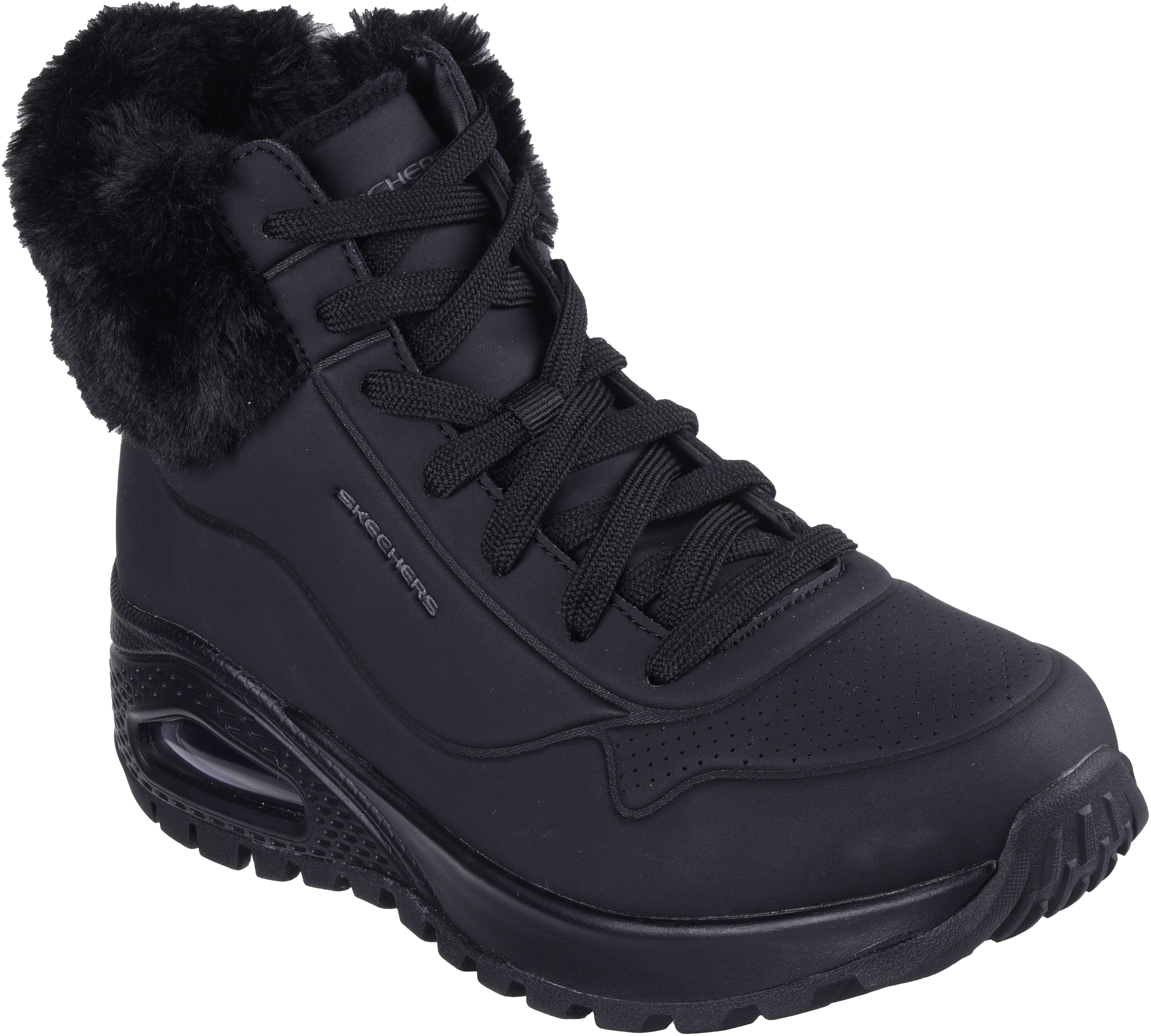 Ботинки женские Skechers Uno Rugged - Fall Air 167274 BBK 37.5 (7.5 US) черные фото 3