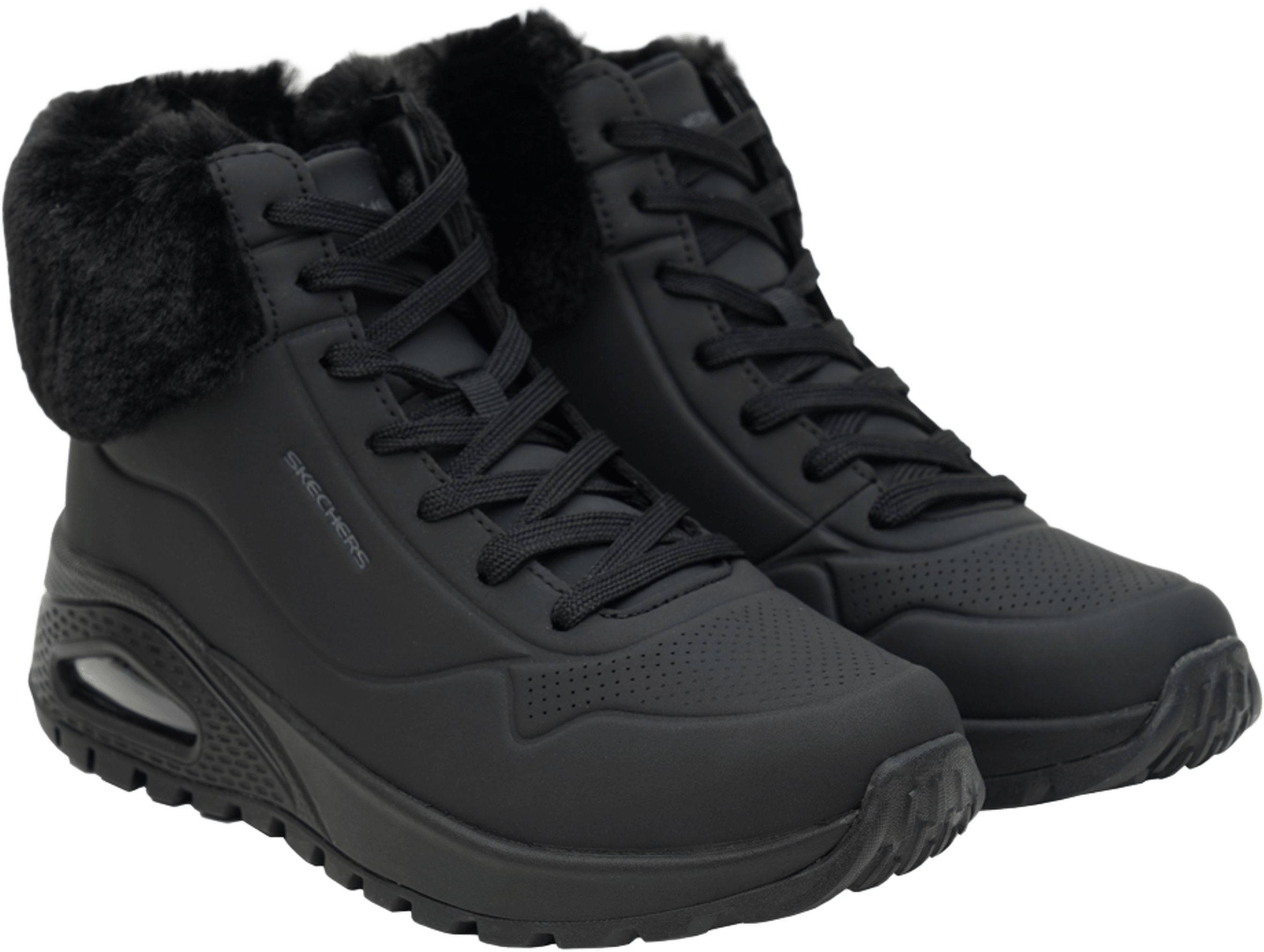 Ботинки женские Skechers Uno Rugged - Fall Air 167274 BBK 37.5 (7.5 US) черные фото 4