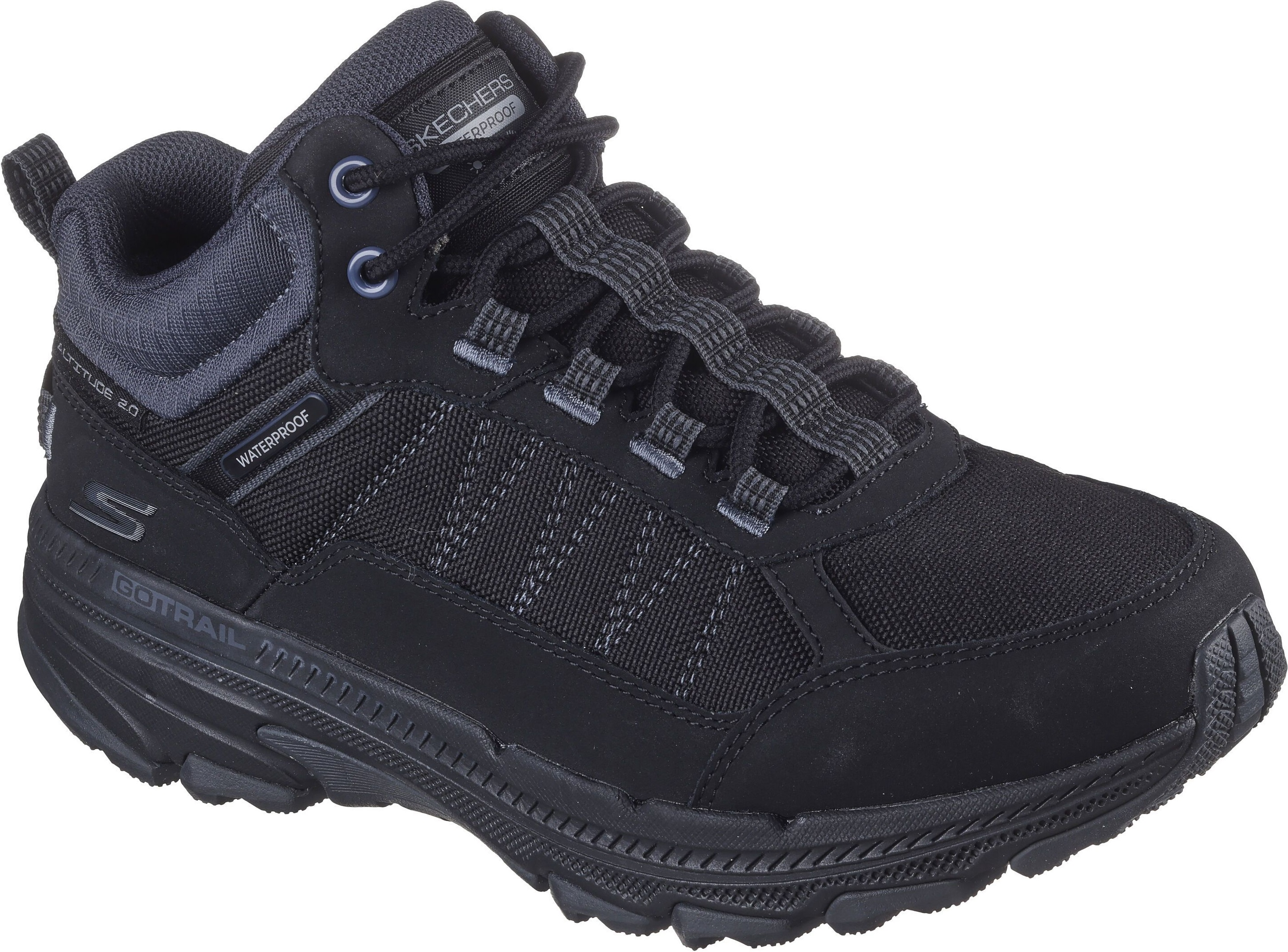 Полуботинки женские Skechers Waterproof: GO Run Trail Altitude 2.0 129531 BKCC 38 (8 US) черные фото 3