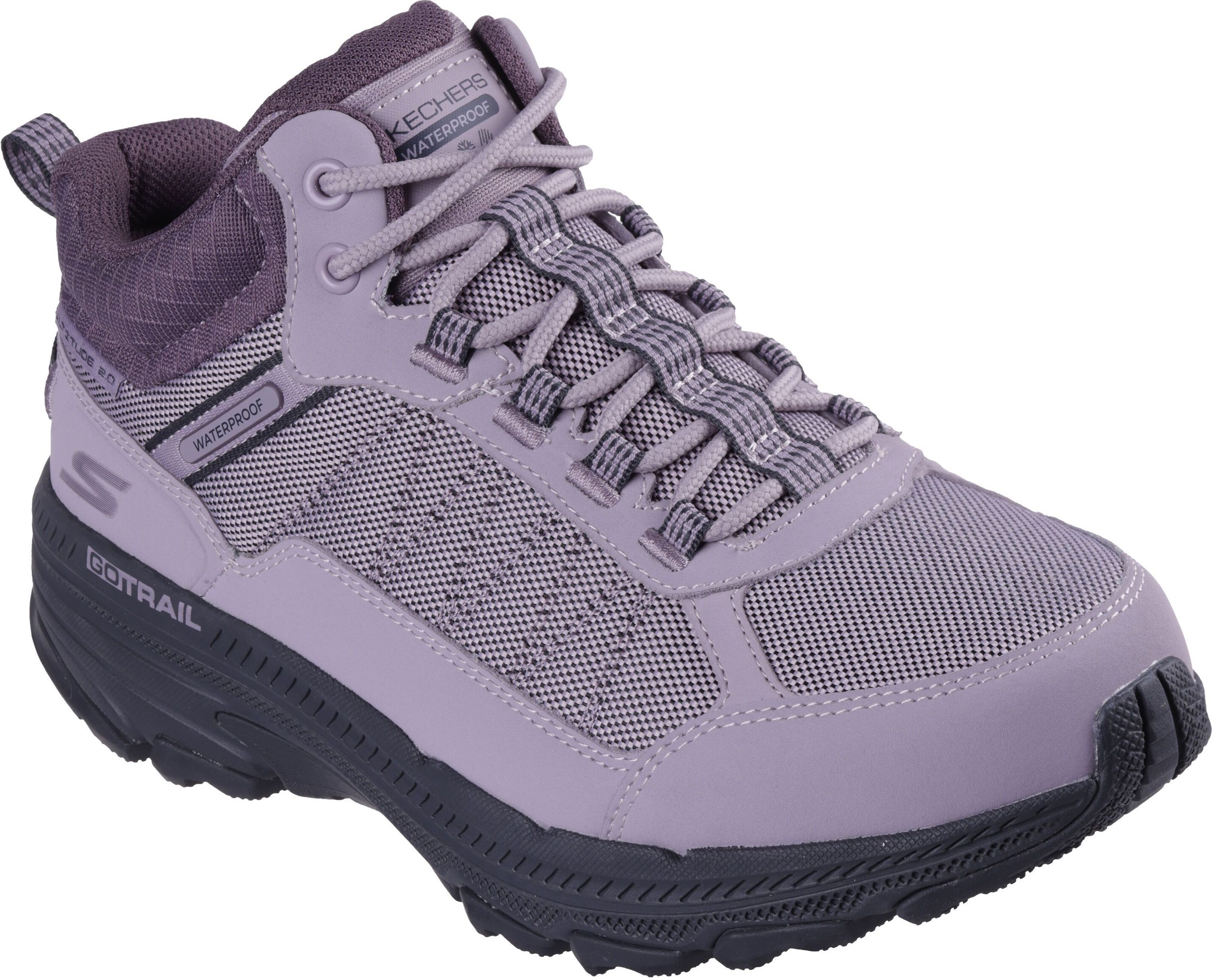 Полуботинки женские Skechers Waterproof: GO Run Trail Altitude 2.0 129531 MVE 37.5 (7.5 US) сиреневые фото 3