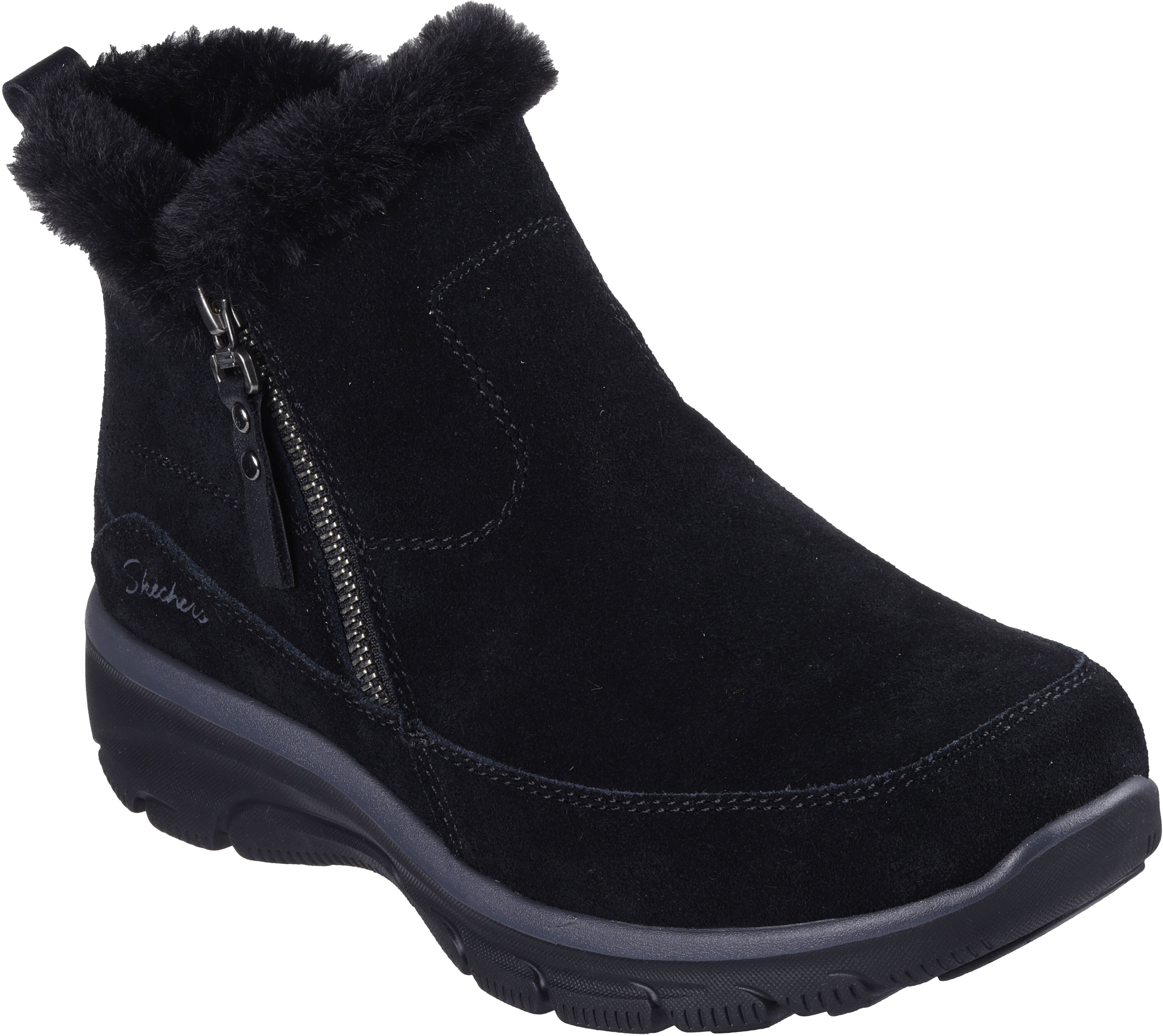 Ботинки женские Skechers Relaxed Fit: Easy Going - Cool Zip 167862 BLK 38.5 (8.5 US) черные фото 3