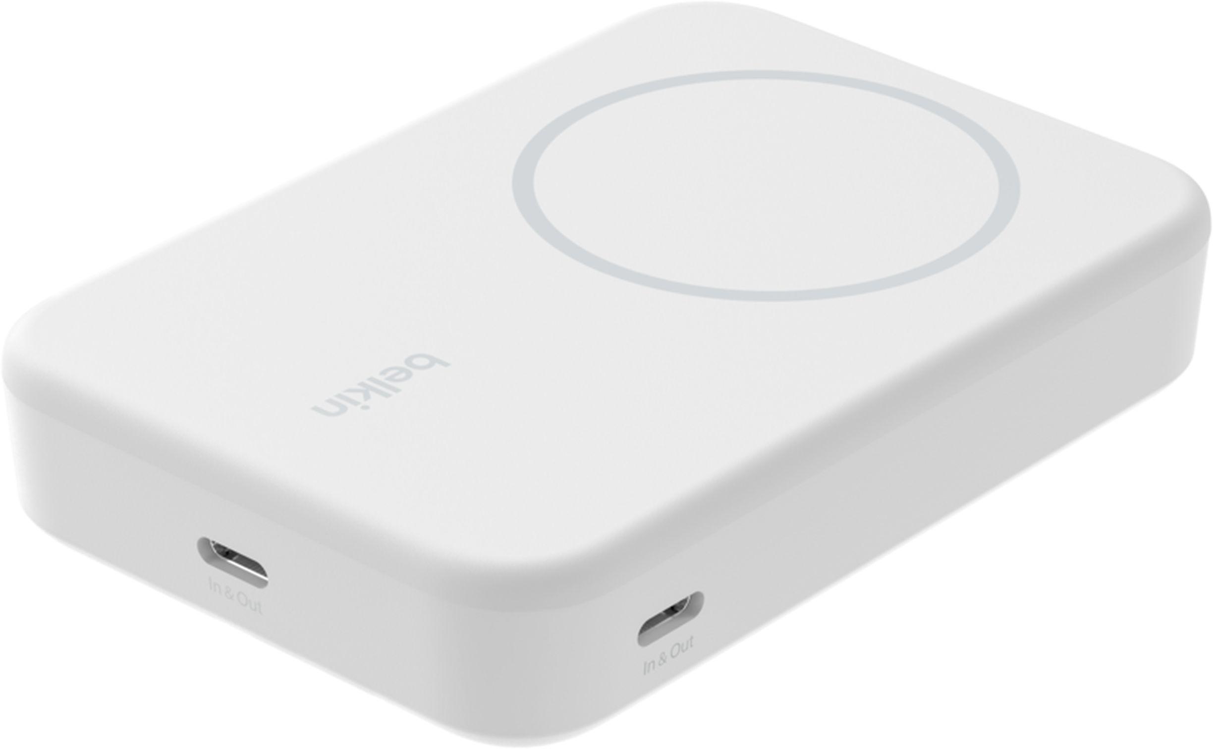 Портативный аккумулятор Belkin 10000mAh MagSafe Wireless Qi2 White (BPD008BTWH) фото 2