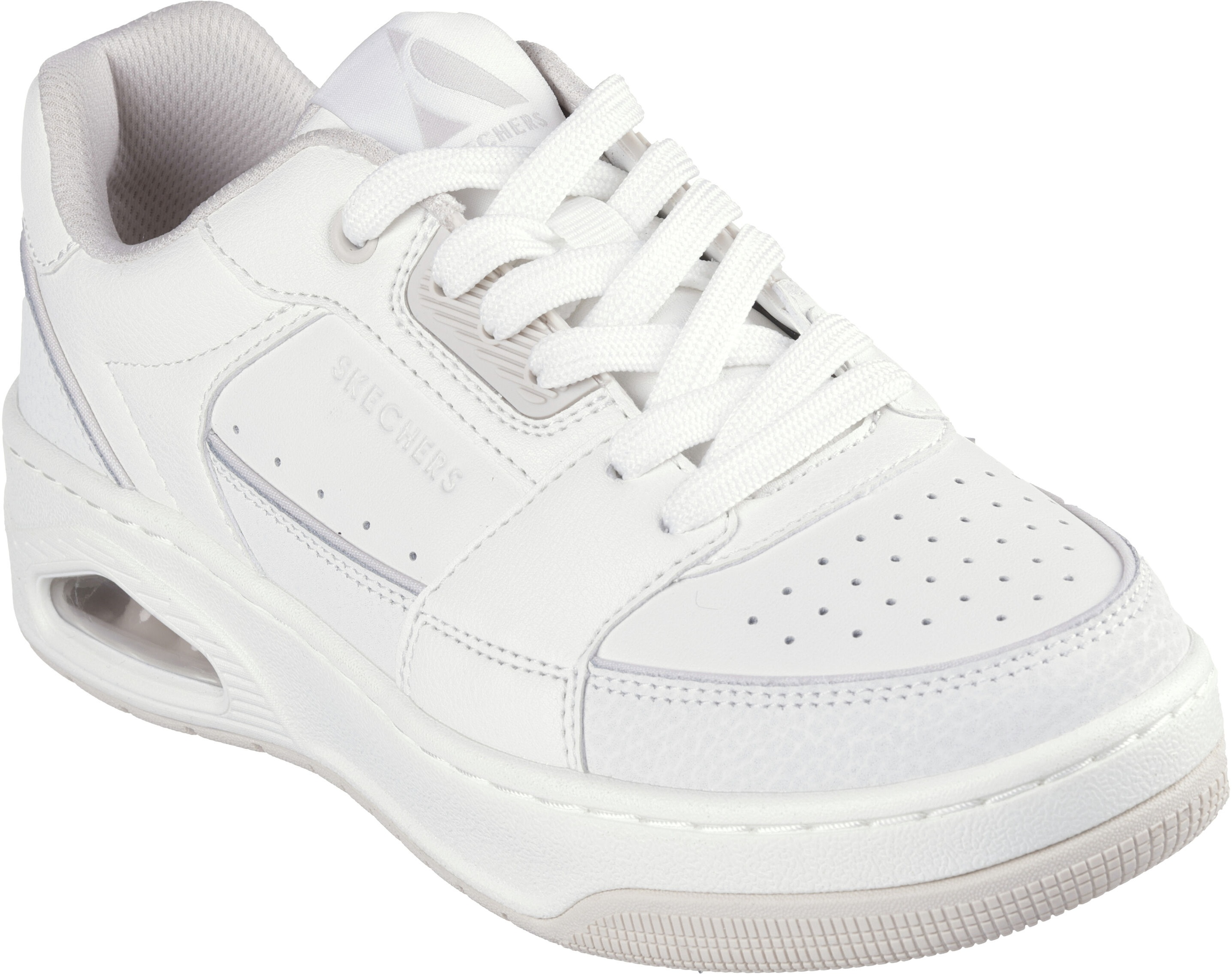 Кеды низкие женские Skechers Uno Court - Courted Style 177710 WHT 39 (9 US) белые фото 3