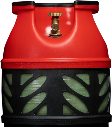 Баллон газовый композитный Gutgas Ragasco CR-12.5, пропан/бутан 5кг/6кг, вентиль KLF (GHCL1222) фото 