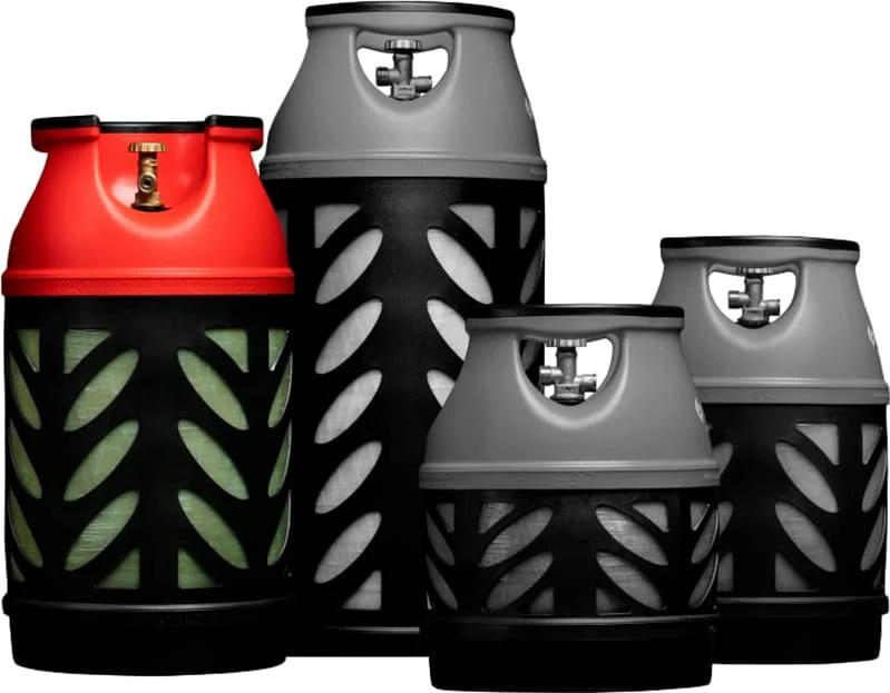 Балон газовий композитний Gutgas Ragasco CR-24.5, пропан/бутан 10кг/12кг, вентиль KLF (GHCL2422)фото