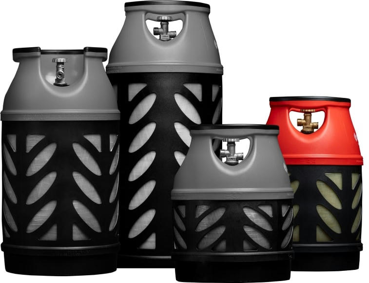 Баллон газовый композитный Gutgas Ragasco CR-18.2, пропан/бутан 7.5кг/8.5кг, вентиль KLF (GHCL1822) фото 