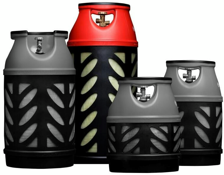 Баллон газовый композитный Gutgas Ragasco CR-33.5, пропан/бутан 14кг/16.5кг, вентиль KLF (GHCL3322) фото 