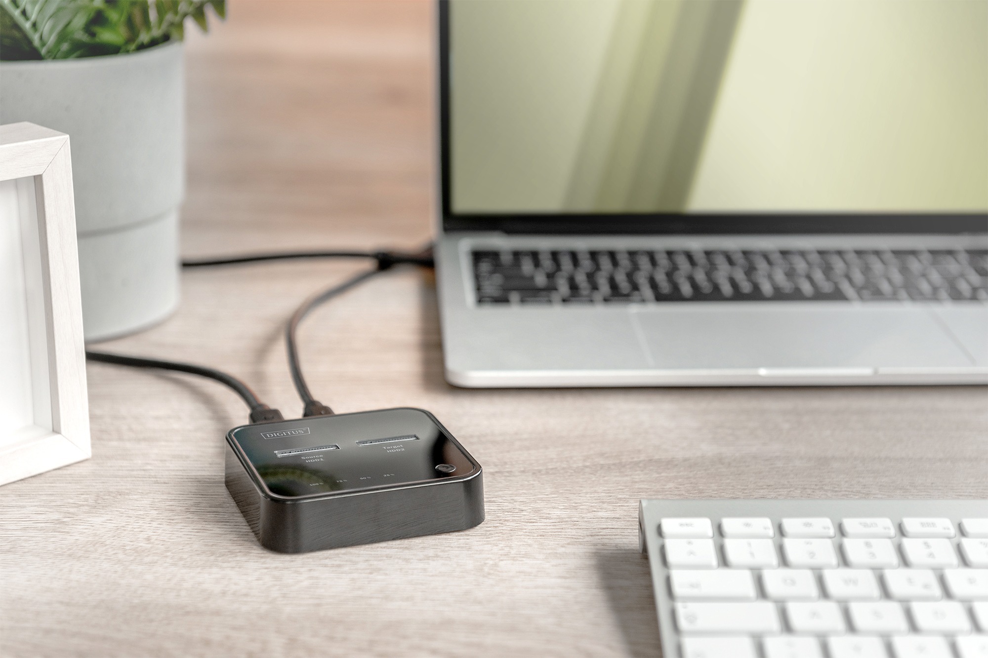 Док-станция DIGITUS Dual M.2 NVMe SSD USB Type-C 3.2 Black (DA-71545) фото 9