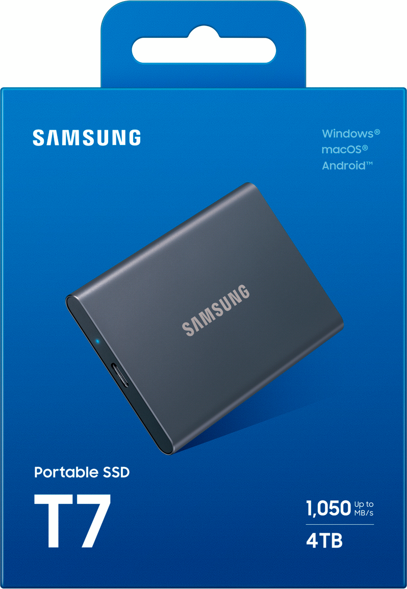 Портативний SSD Samsung 4TB USB 3.2 Gen 2 Type-C T7 Shield (MU-PC4T0T/WW)фото