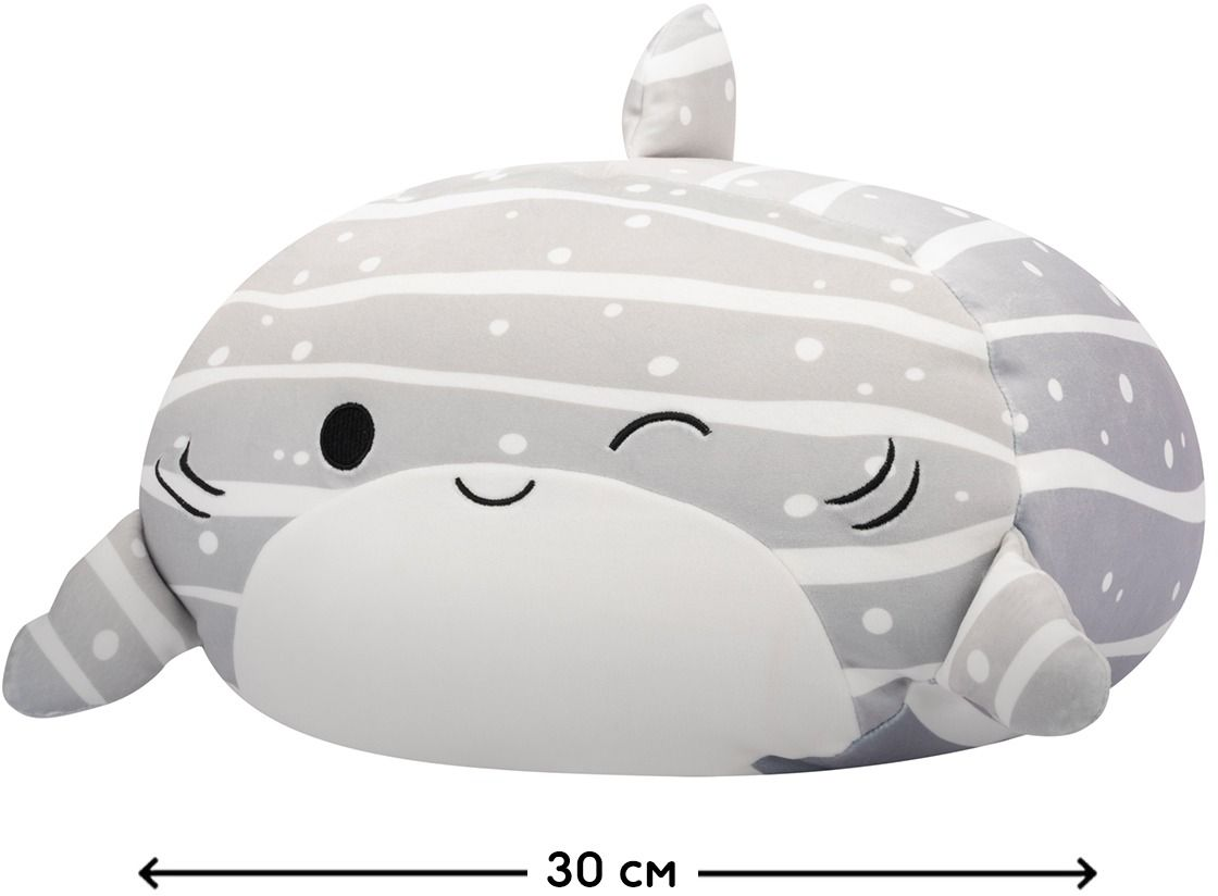 Мягкая игрушка SQUISHMALLOWS - КИТОВАЯ АКУЛА САЧИ (30 cm) (SQCR06550) фото 2