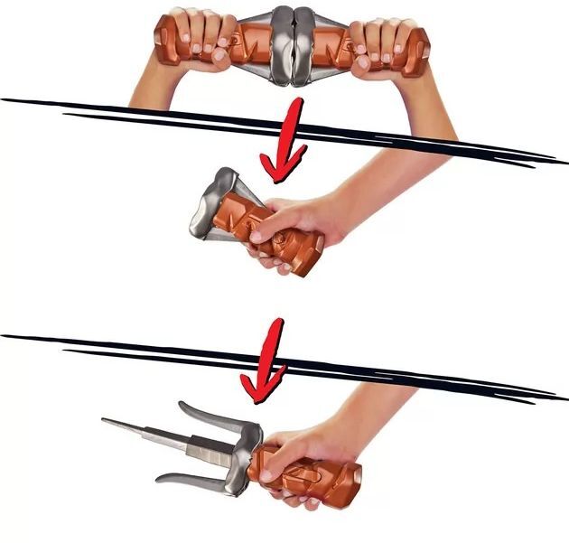 Набор оружия «Черепашки-Ниндзя» - кинджал-сай Рафаэля (трансформ.) (83524) фото 