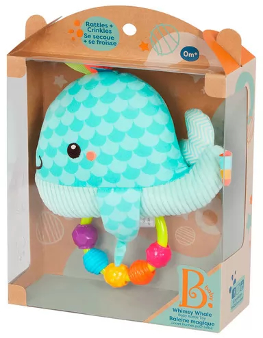 Сенсорная игрушка-погремушка – Лазурный китенок (BX2018Z) фото 4