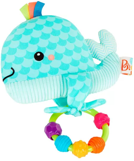Сенсорная игрушка-погремушка – Лазурный китенок (BX2018Z) фото 2