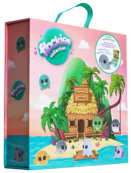 Игровой коллекционный набор FLOCKIES - ТРОПИЧНЫЙ ОСТРОВ (домик, эксклюзивная фигурка) (FLO0415) фото 2