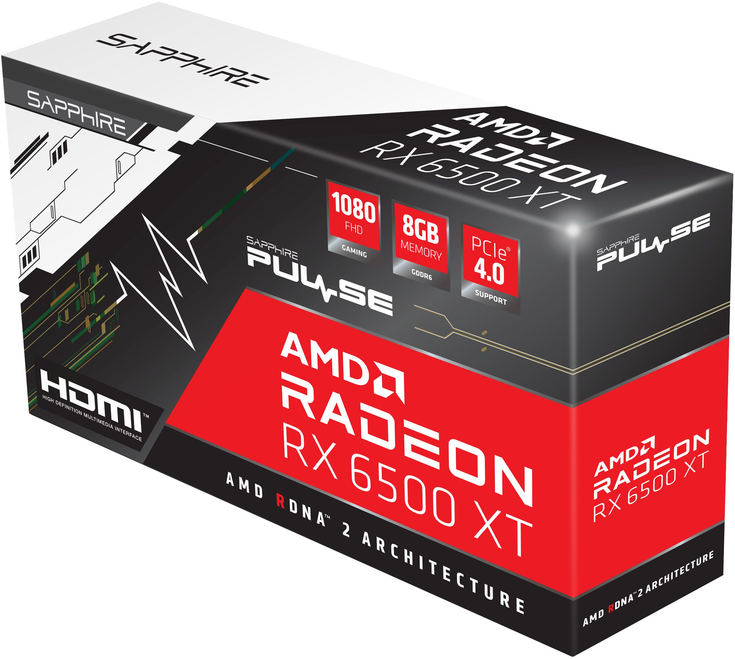 Видеокарта SAPPHIRE Radeon RX 6500 XT 8GB GDDR6 PULSE GAMING OC фото 7