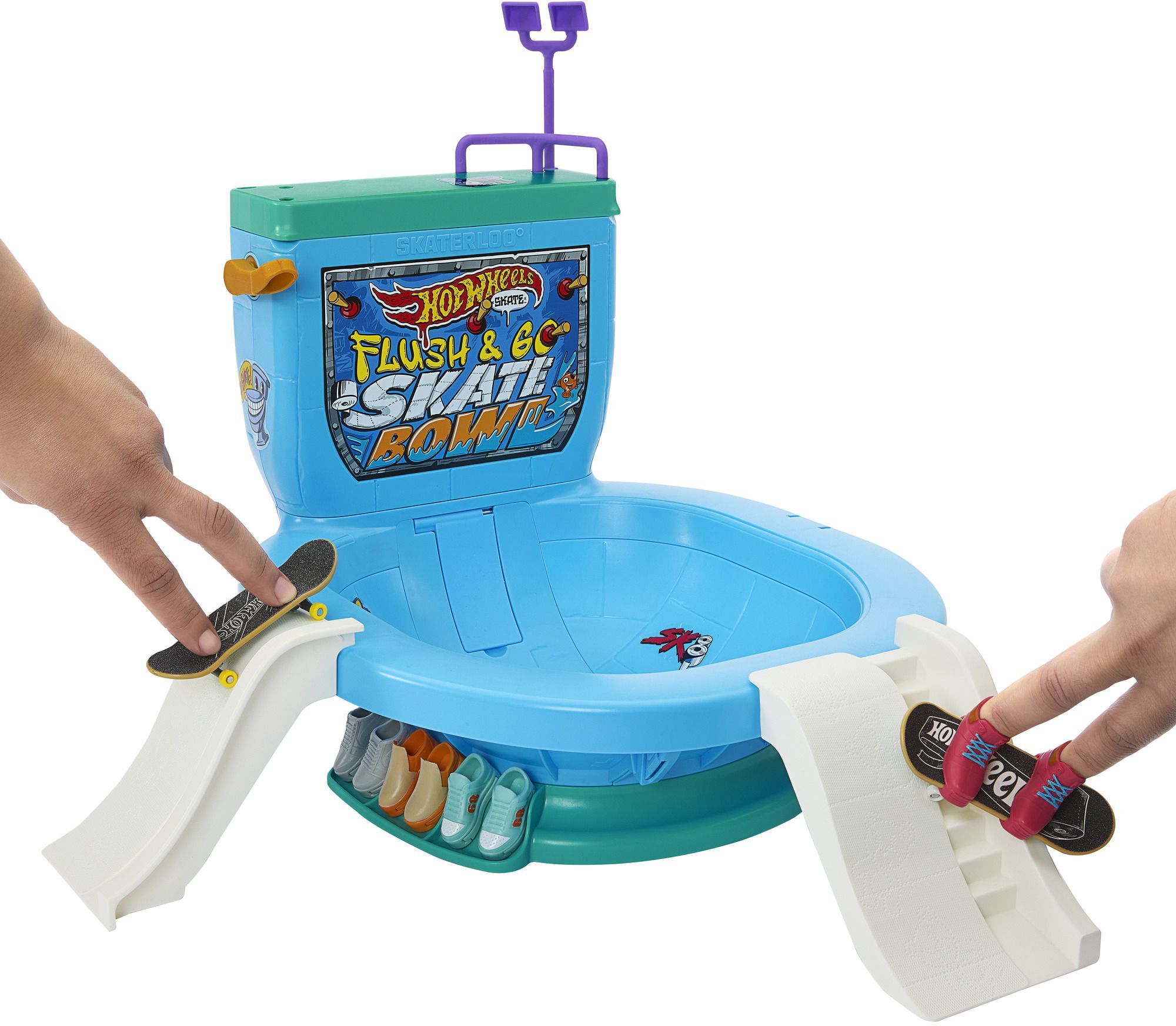 Скейтборд-парк «Смывайся» Hot Wheels (HXL16) фото 5