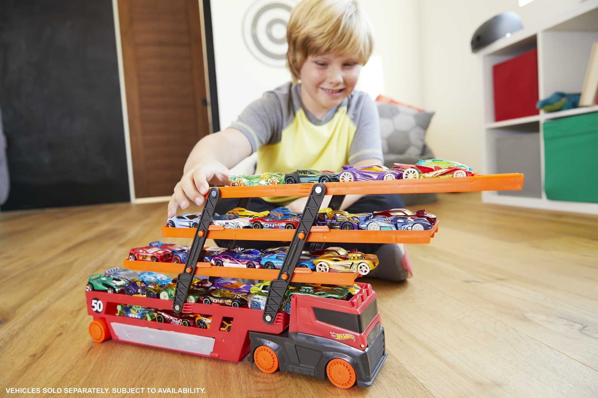 Грузовик-транспортер Hot Wheels (GHR48) фото 11