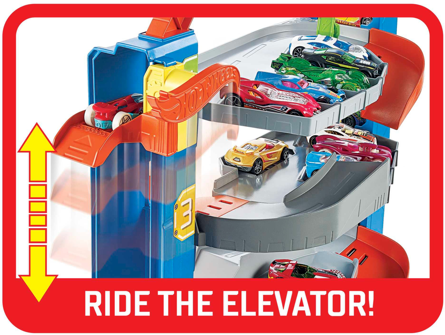 Четырехэтажный гараж для машинок Hot Wheels (GNL70) фото