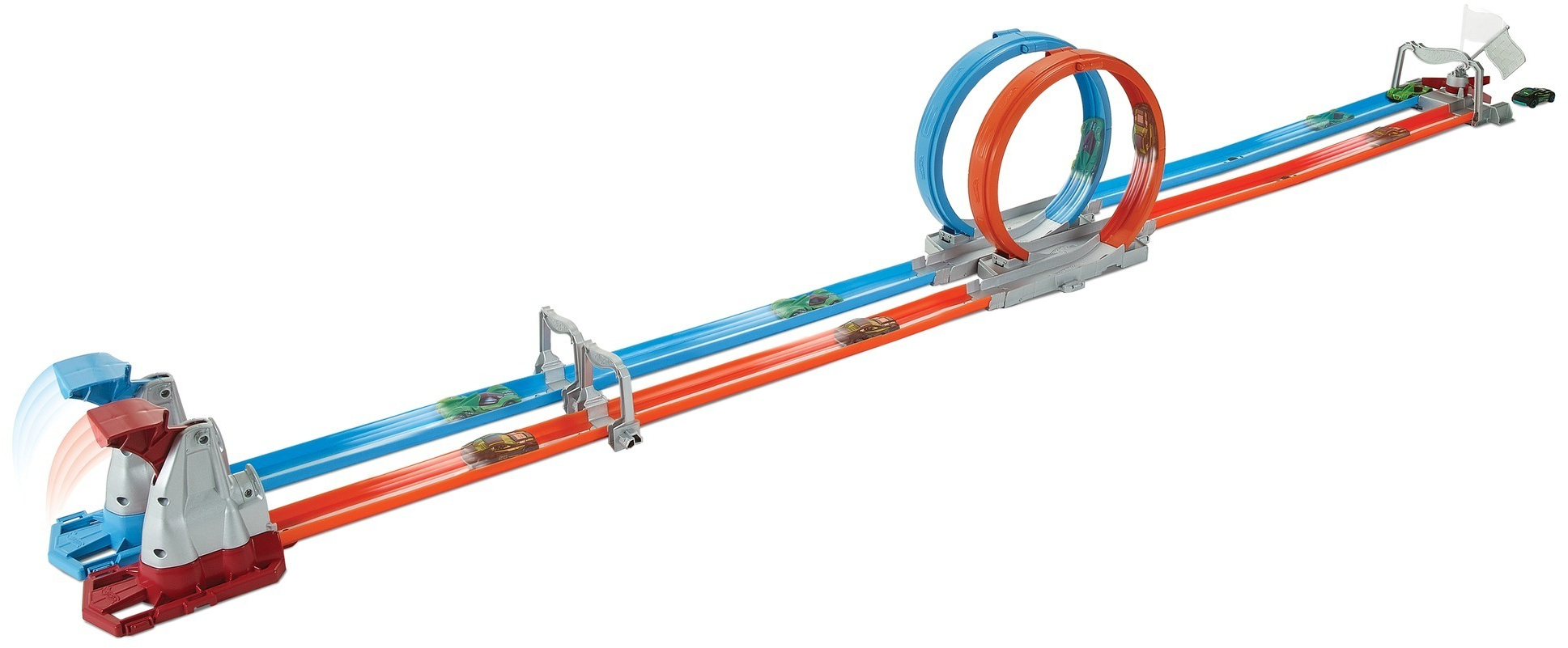 Портативный трек «Двойная петля» Hot Wheels (GFH85) фото 3