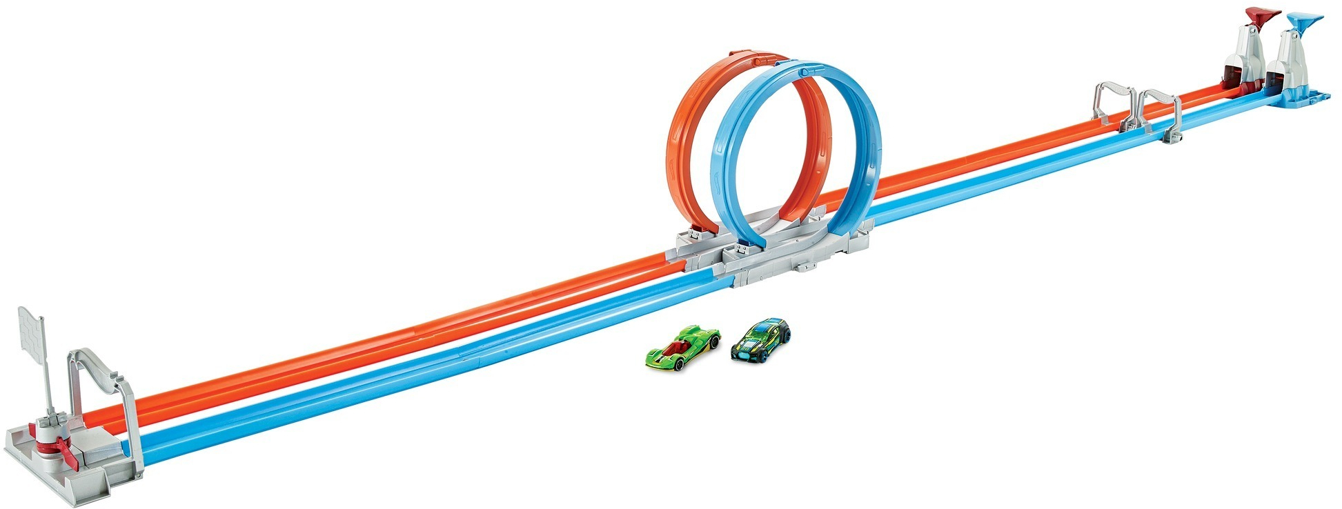 Портативный трек «Двойная петля» Hot Wheels (GFH85) фото 2