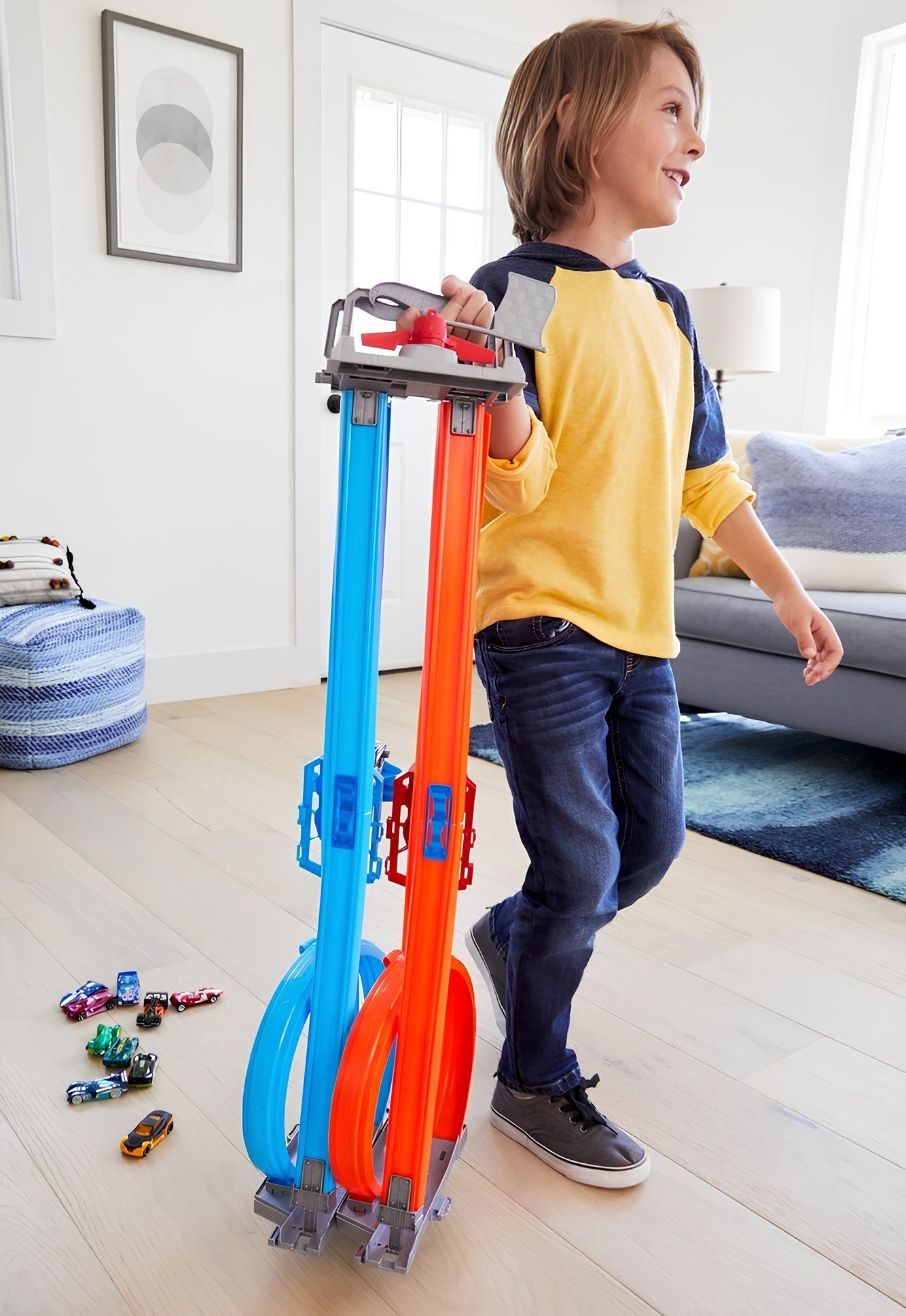 Портативный трек «Двойная петля» Hot Wheels (GFH85) фото 5