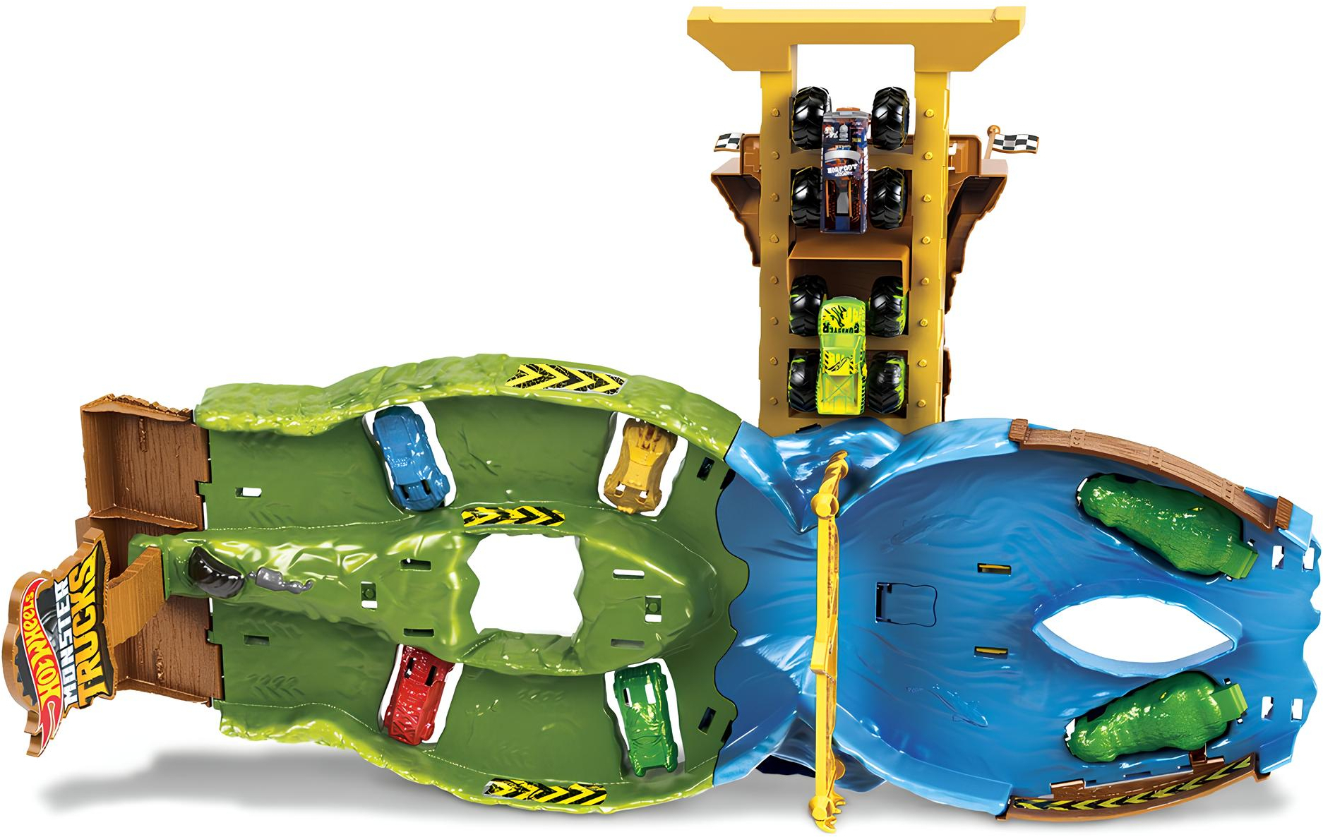 Игровой набор «Гонки титанов» серии «Monster Trucks» Hot Wheels (HGV12) фото 4