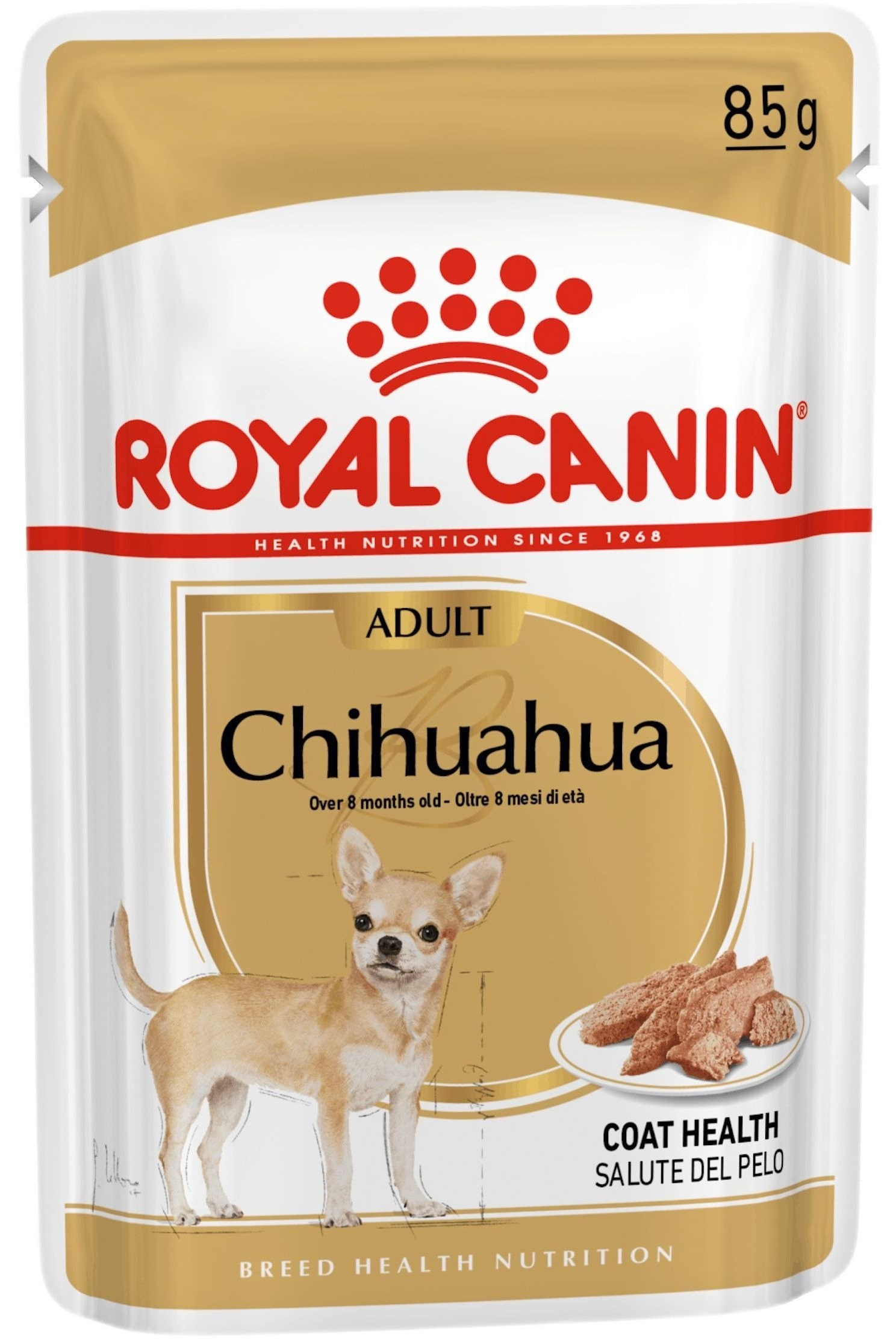 Вологий корм для собак породи Чихуахуа Royal Canin Chihuahua Adult 8+4*85гфото