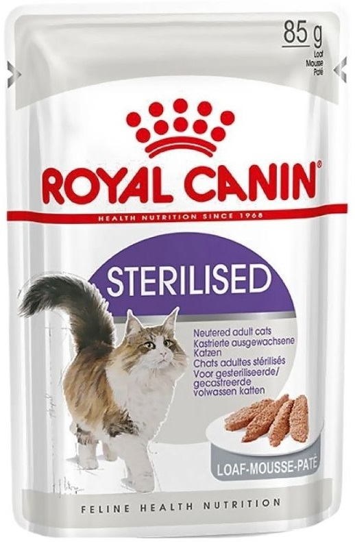 Влажный корм для котов Royal Canin Sterilised паштет 8 + 4 * 85г фото 2