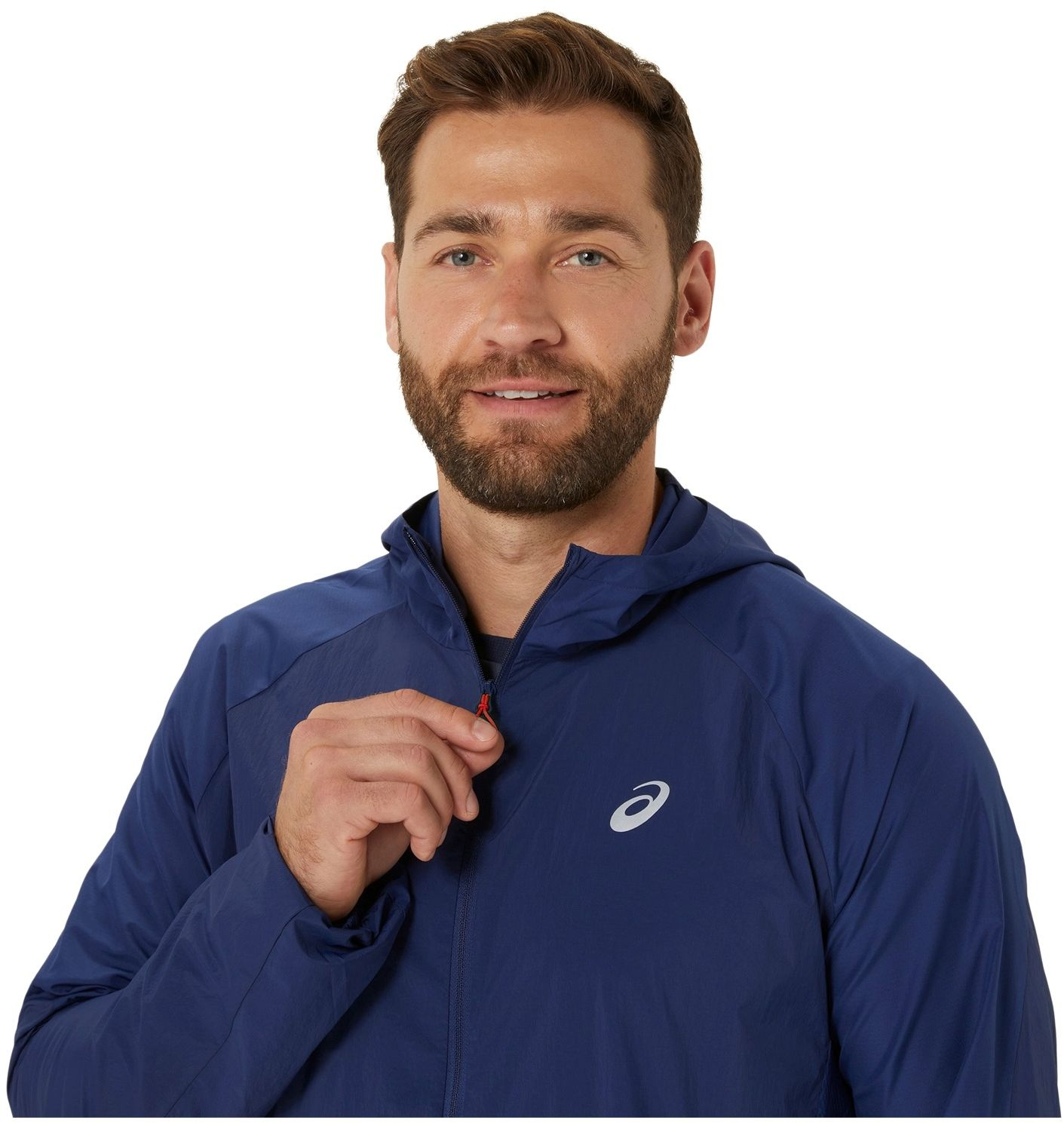 Куртка чоловіча Asics Road packable jacket 2011D084-400 XL синяфото2