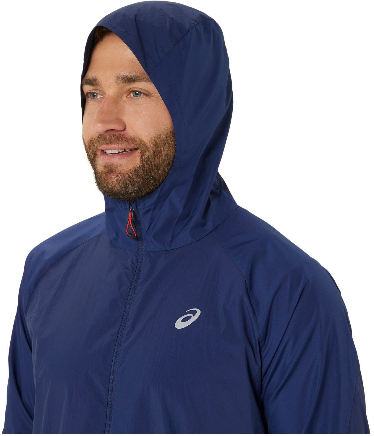 Куртка чоловіча Asics Road packable jacket 2011D084-400 XL синяфото3