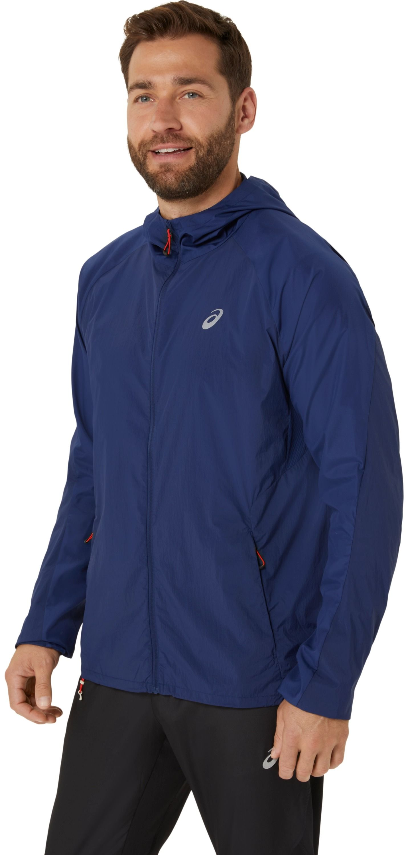 Куртка чоловіча Asics Road packable jacket 2011D084-400 XL синяфото7