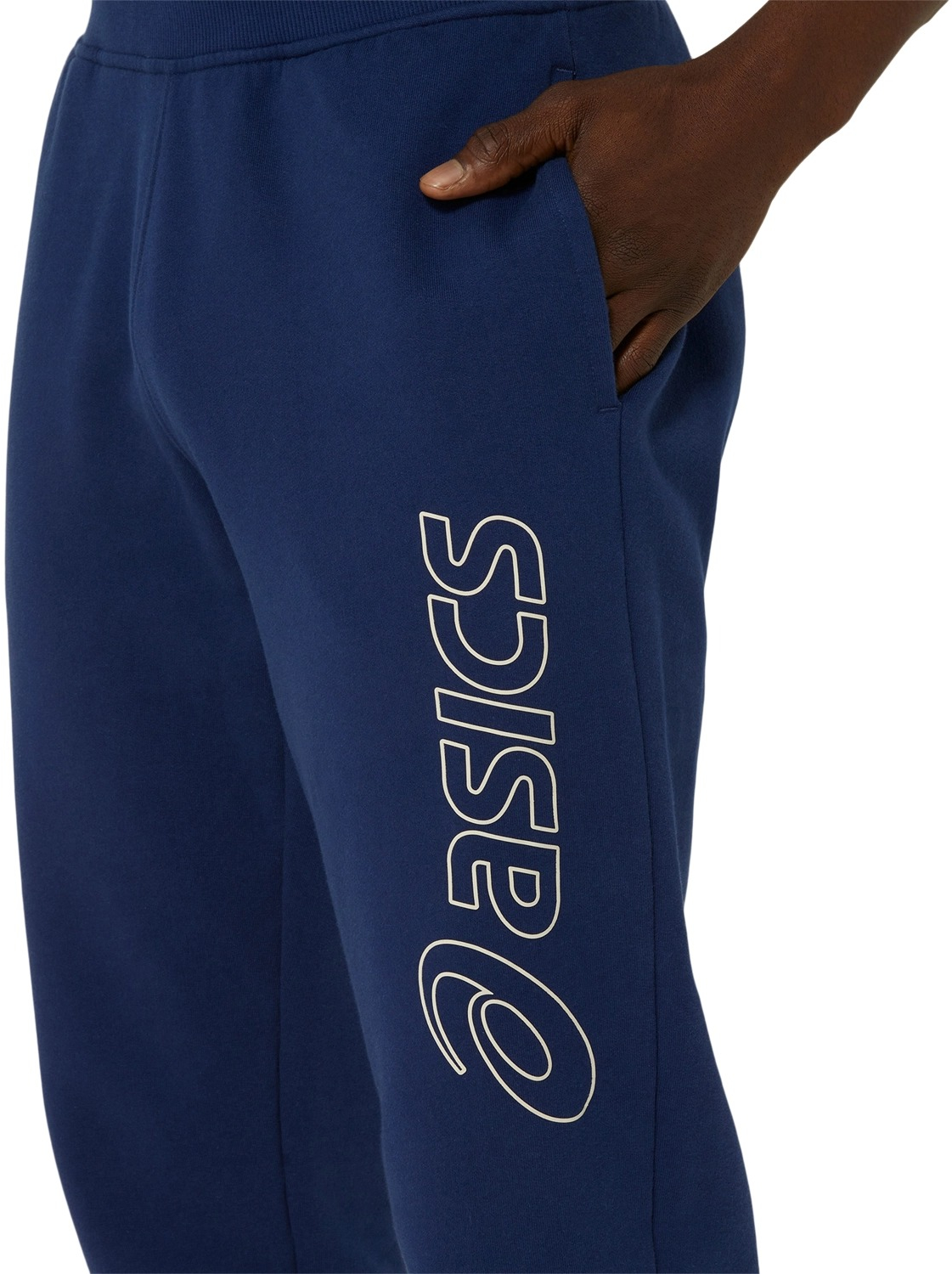 Брюки мужские Asics logo sweatpant 2031E189-404 XL синие фото 5