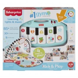 Коврик-игровой центр голубой «Нажимай и играй» с технологией Smart Stages (англ.) Fisher-Price (HWY58) фото 