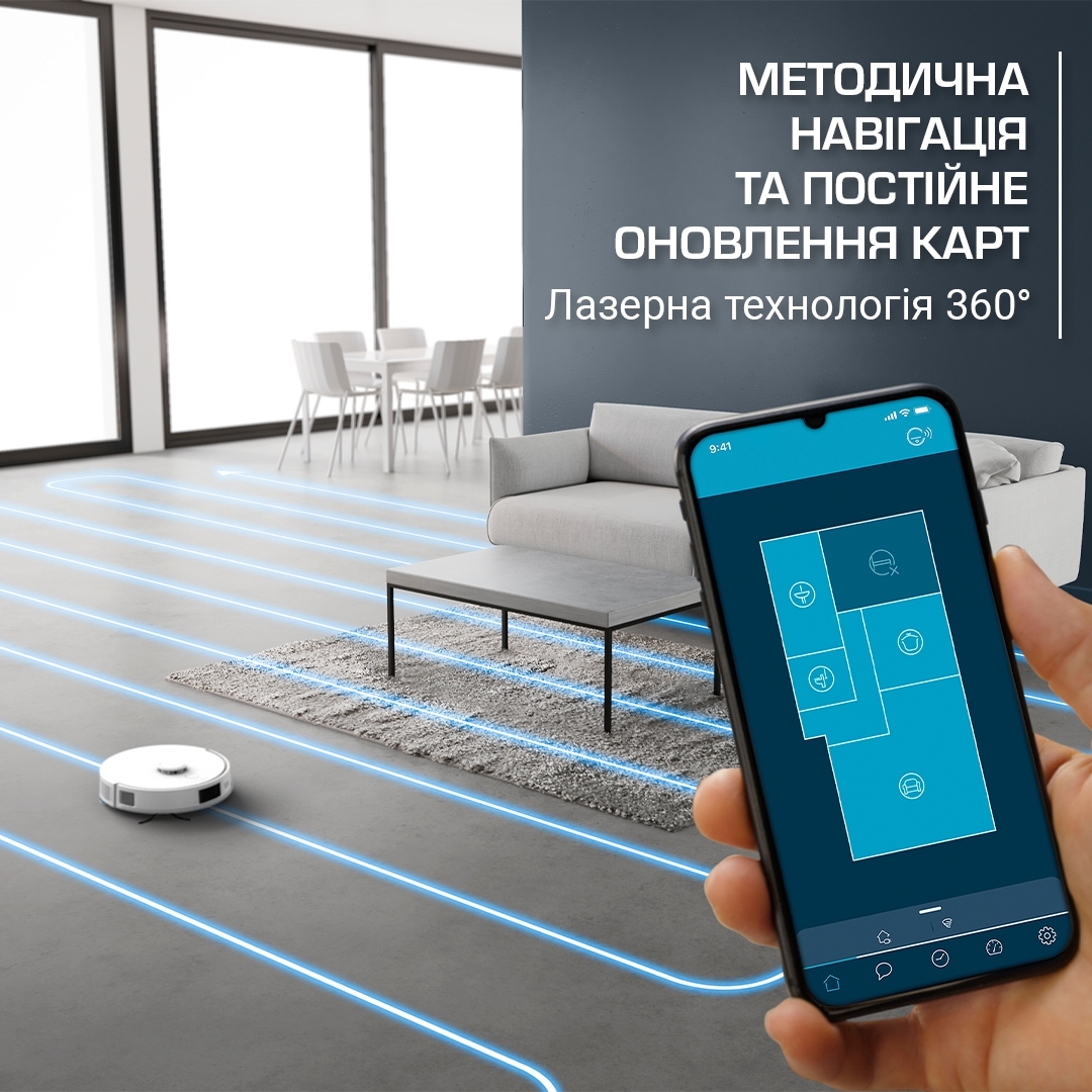 Робот-пилосос Rowenta X-Plorer Serie 140 Total Care RR9177WHфото