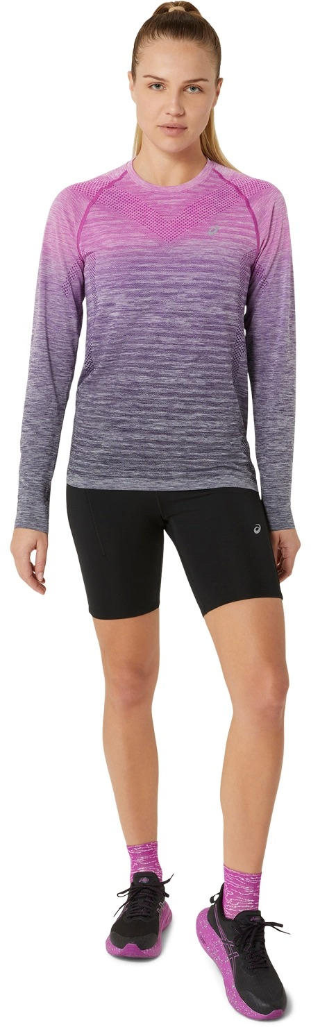 Лонгслив женский Asics Seamless ls top 2012C392-501 L фиолетовая фото 5