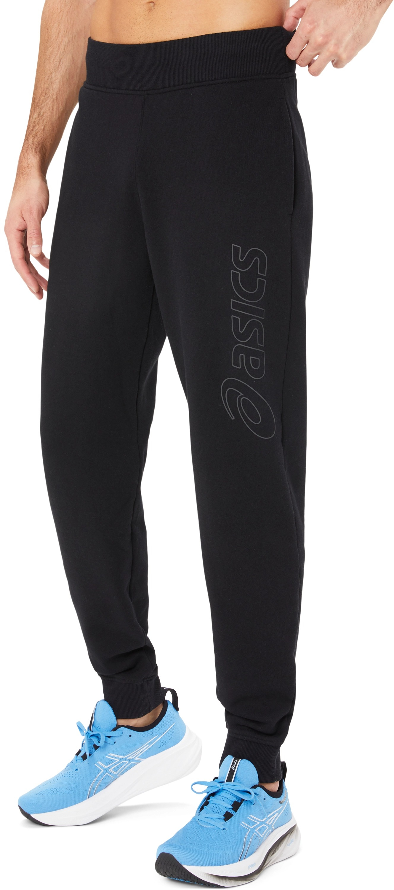 Штани чоловічі Asics logo sweatpant 2031E189-002 S чорніфото3