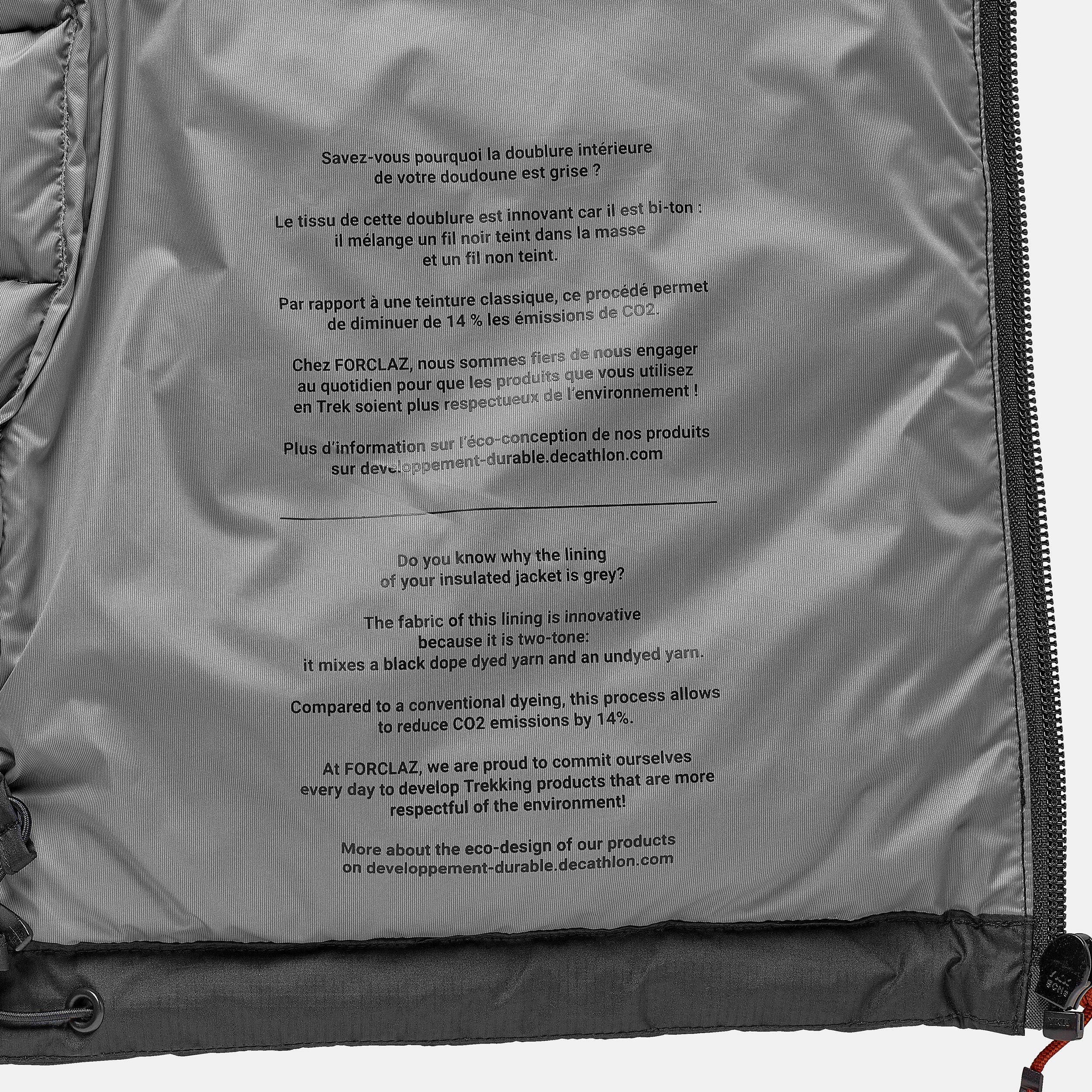 Пуховик чоловічий Forclaz MT500 для гірського трекінгу -10°C 8317909 M чорнийфото9