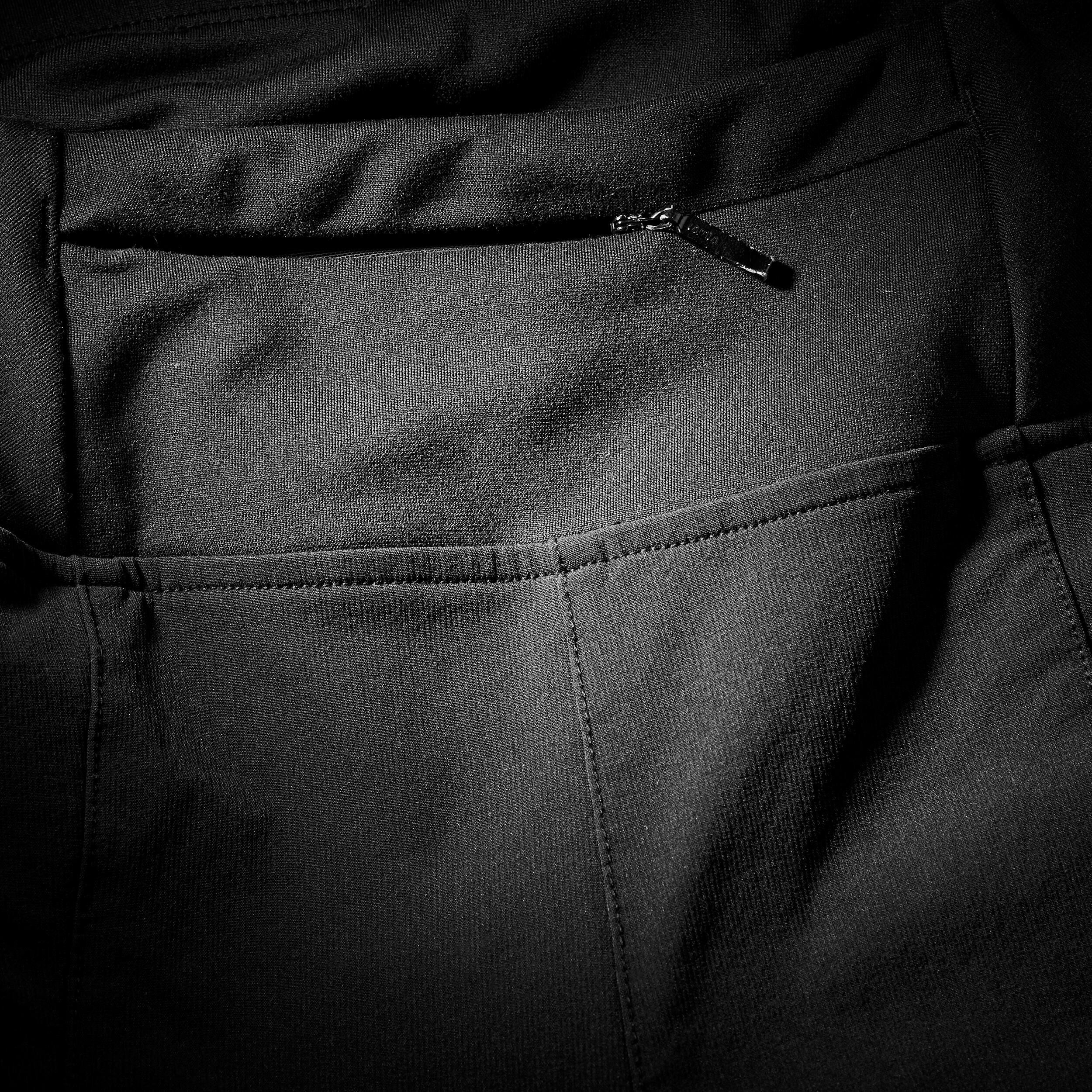 Леггинсы женские для трекинга Forclaz Travel 500 сверхпрочные 8642109 L черные фото 8