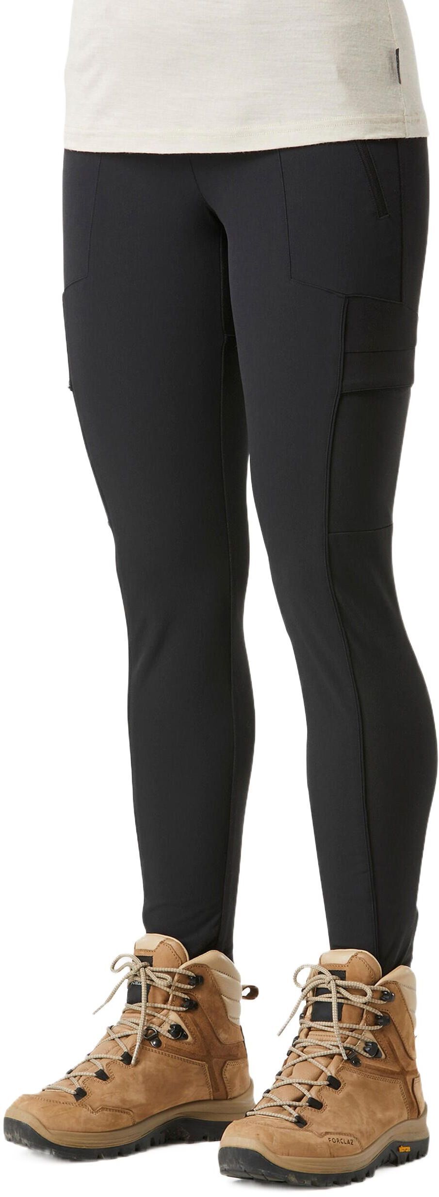 Леггинсы женские для трекинга Forclaz Travel 500 сверхпрочные 8642109 L черные фото 3