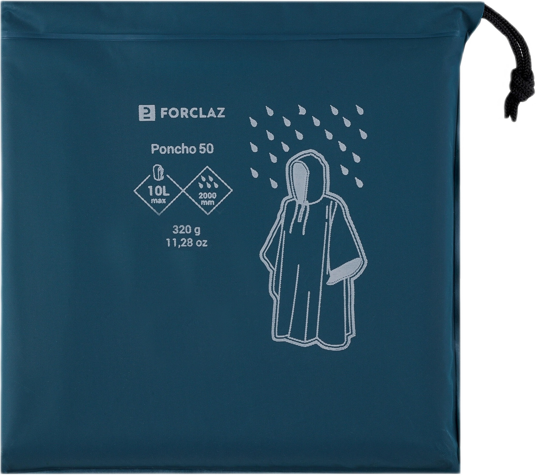Дощовик-пончо Forclaz 50 8737843 L/XL синійфото4